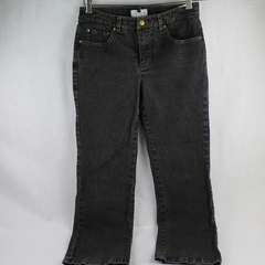 Jones New York Signature Women's Stretch Straight Leg Mid Rise Black Jeans Sz 6 
