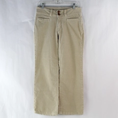 Christopher Blue Stretch Beige Corduroy Pants Women's Size 6