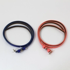 Lot of 2 Banana Republic Women's Fashion Belts Thin Pink Blue Accessory