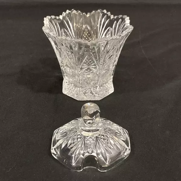 Lot of 2 Vintage Studio Nova Country Flair Covered Sugar Bowls 4.25"