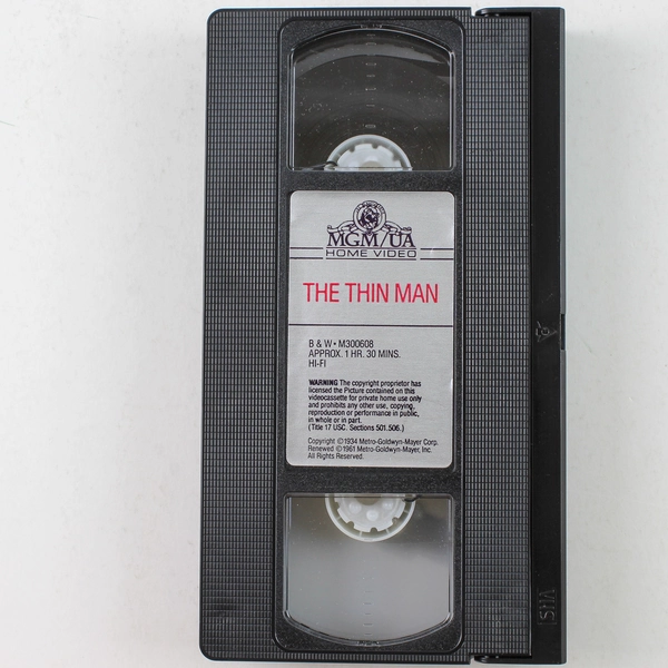 The Thin Man VHS 1961 MGM William Powell Myrna Loy
