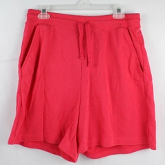 Old Navy Women's Bright Hot Pink Drawstring High Rise Sweat Shorts Size Large 