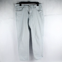 Jag Jeans Women's Light Blue Pin Stripe Slim Ankle Straight Leg Jeans Size 12