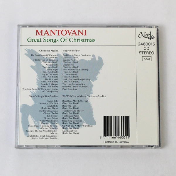 Mantovani Great Songs of Christmas CD 1982 Compilation