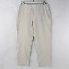 Chico's Women's Cream Capri High Rise Elastic Waist Pants US Size 10
