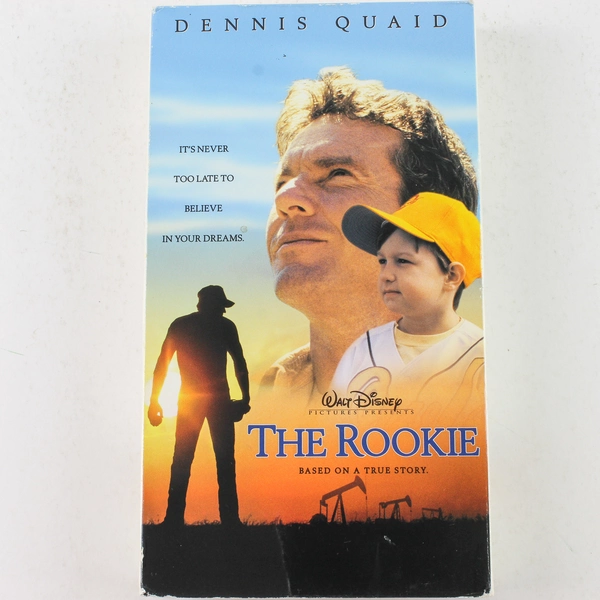 The Rookie VHS 2002 Dennis Quaid Walt Disney Baseball Family