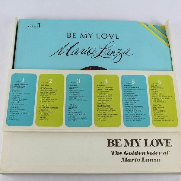 Vtg Reader's Digest 6 Record Set Be My Love Mario Lanza 1968 As Is