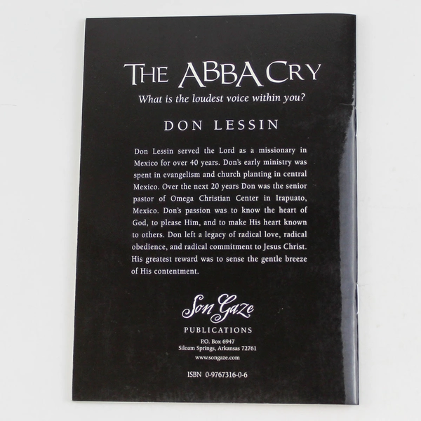 The Abba Cry by Don Lessin 2009 Second Printing Paperback Book Good Condition
