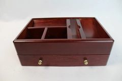 Wooden Jewelry Box Organizer with Gold Tone Knobs Dresser Style C009