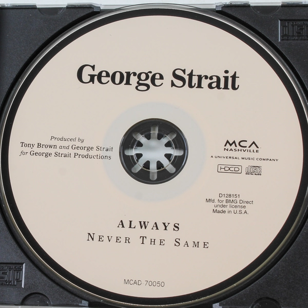 George Strait Always Never the Same CD 1999 MCA Nashville Good Condition