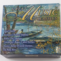 Great Music Classics 5 Disc Set CD 2000 Liszt Bach Brahms Puccini Chopin Verdi