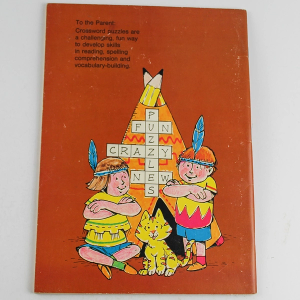 Kid Stuff Crossword Puzzles Grades 3-4 Whitman 1979 Coloring Book