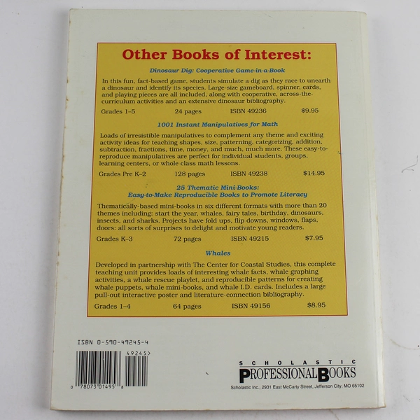 The Big Book of Animal Manipulatives 1993 Scholastic K-3 Paperback Book