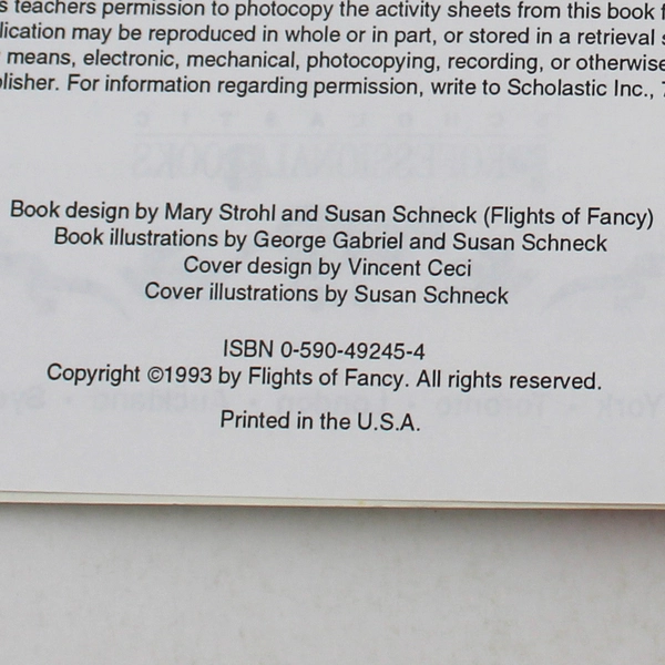 The Big Book of Animal Manipulatives 1993 Scholastic K-3 Paperback Book
