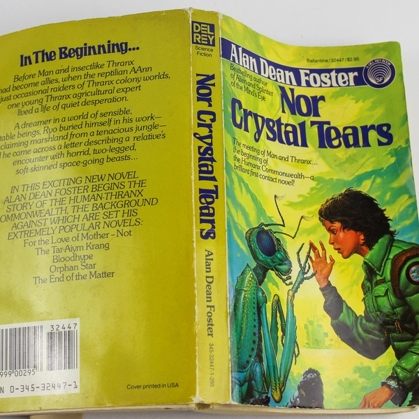 Nor Crystal Tears by Alan Dean Foster 1982 Del Rey Sci-Fi Paperback Book
