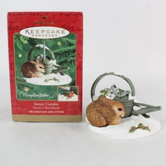 Hallmark Keepsake Ornament Snowy Garden Natures Sketchbook 2000 Marjolein Bastin