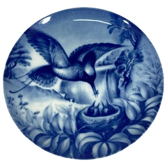 Vintage Furstenberg Mother's Day Plate Blue Jay & Babies 7.5" First Edition