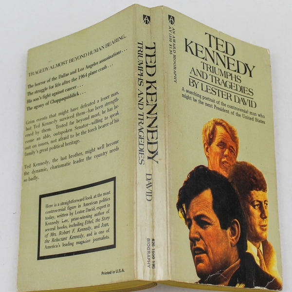 Ted Kennedy Triumphs and Tragedies by Lester David Paperback Good Condition