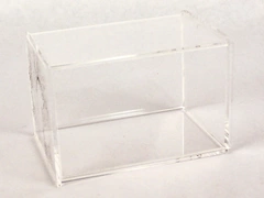 Clear Plastic Display Case Box Retail Collectibles Storage Container Rectangle