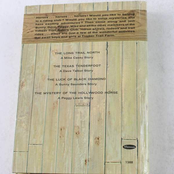 Timber Trail Riders The Texas Tenderfoot by Michael Murray 1963 Book
