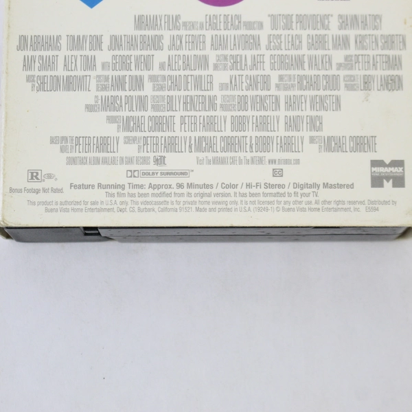 Outside Providence VHS 2000 Miramax Home Entertainment With Bonus Footage