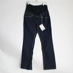 Lilac Dark Double Pocket Tummy Trimmer Denim Blue Jeans Women's Size Large 10-12