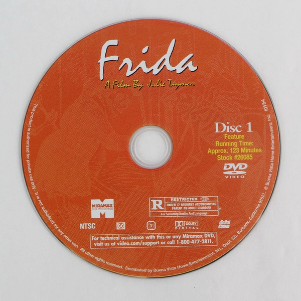 Frida A Film By Julie Taymor 2 Disc Special Set Dvd & Case Included