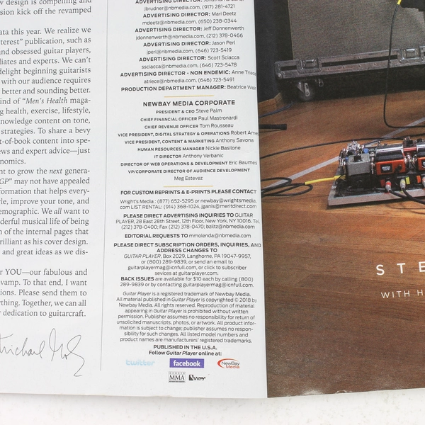 Guitar Player Magazine February 2018 Steve Lukather
