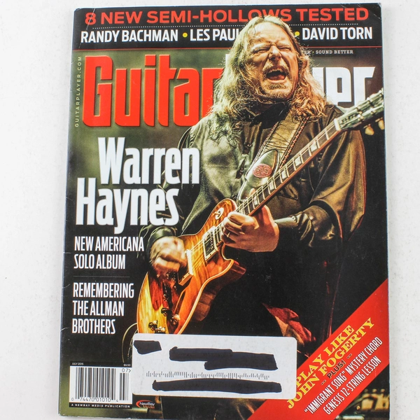 Guitar Player Magazine July 2015 Warren Haynes Front Cover Allman Brothers