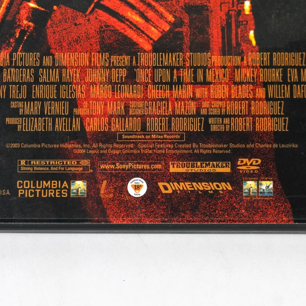 Once Upon a Time in Mexico DVD 2004 - Johnny Depp, Antonio Banderas - Good Cond.