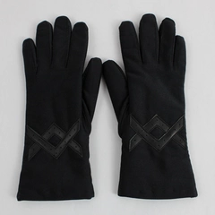 Vintage Isotoner Women's Knit Lined Leather Palm Driving Gloves One Size