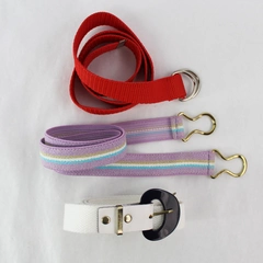 Lot of 3 Multiple Colors Jacquard Fabric Patterned Women's Belts Size 29" & 36"