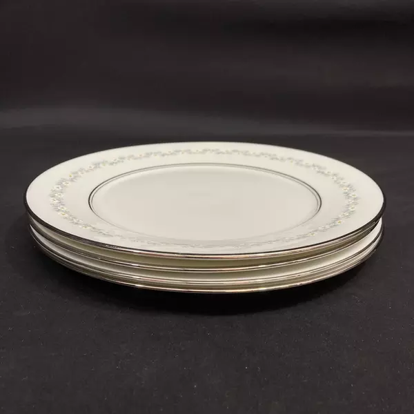 Set of 4 Lenox Oxford Holyoke Bone China Dinner Plates 10.5 Inch