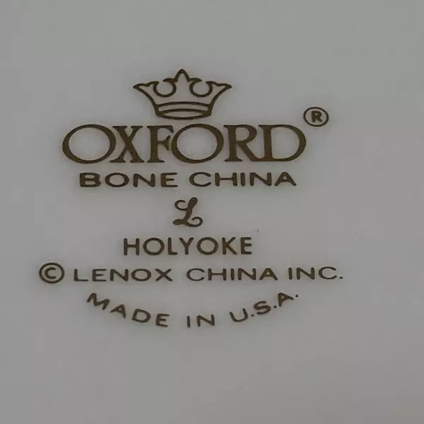 Set of 4 Lenox Oxford Holyoke Bone China Dinner Plates 10.5 Inch