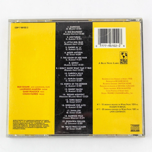Brazilliance CD Volume 2 by Laurindo Almeida & Bud Shank 20 Songs