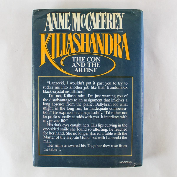 Vintage Killashandra by Anne McCaffrey HC DJ 1985 1st Edition Pre-Owned