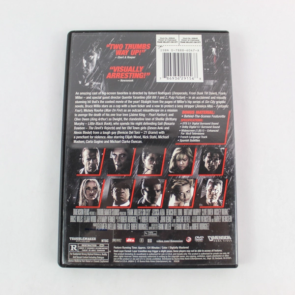 Frank Miller's Sin City DVD Quentin Tarantino Bruce Willis Pre-Owned