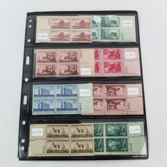 Lot of 8 MNH 1954 Plate Block US Stamps SC1063 1068 1073 1074 1077 1078 1080