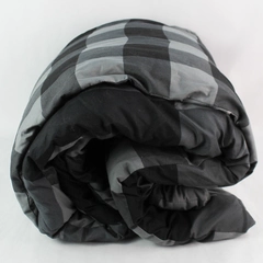 The Big One by Khols Gray Plaid Twin XL Comforter 65x93"