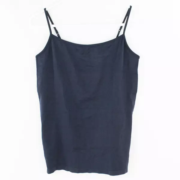 Lot of 2 Liz Claiborne Dark Navy Blue Adjustable Spaghetti Strap Tank Top Size M