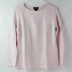 Eddie Bauer Women's Light Pink Long Sleeve Knit Pullover Sweater Size Medium