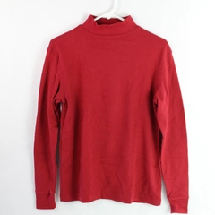 Great Northwest Women's Red Long Sleeve Turtleneck Shirt 100% Cotton Size Small