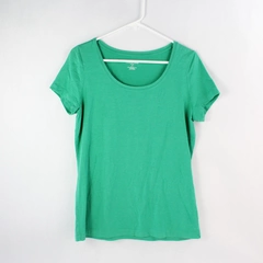 Lands' End Women's Green Round Neck Short Sleeve T-Shirt Size M (10-12)  