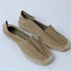 Cousu Main Tan Espadrille Slip-On Loafers Women's Size 40 Euro Pre-Owned