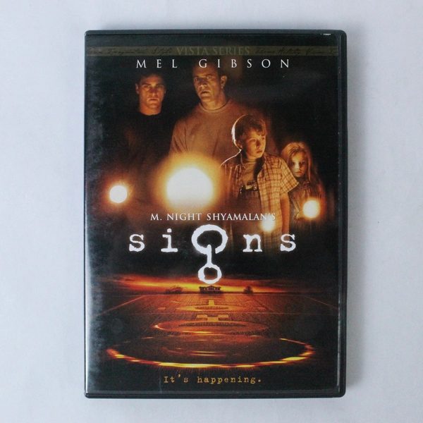 Signs DVD 2002 M. Night Shyamalan Mel Gibson Good Condition Untested