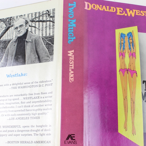 Two Much by Donald Westlake 1975 Hardcover Signed by Author