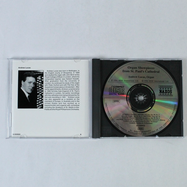 Organ Showpieces CD by Andrew Lucas St. Paul's Cathedral Music 1994