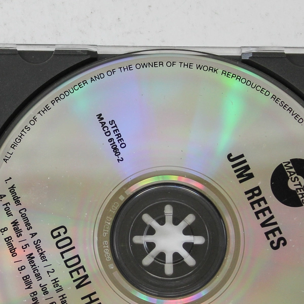 Jim Reeves Golden Hits CD 1996 Masters Music Flawed