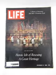 Vintage LIFE Magazine Dec 16 1966 Heroic Job of Rescuing Heritage