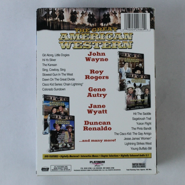 The Great American Western John Wayne Roy Rogers 4 DVD Set 16 Films Total 2004